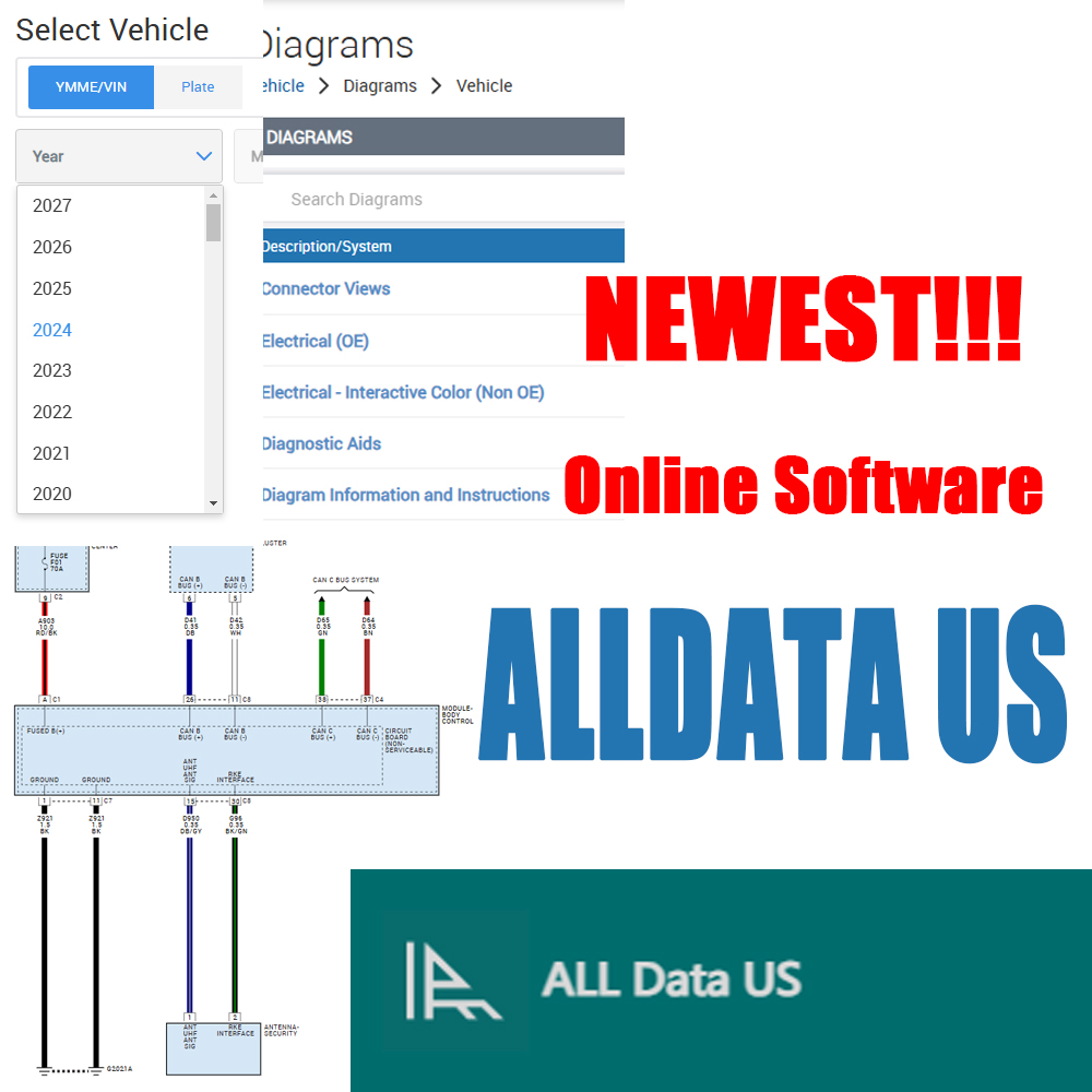 Workshop Tools Diagram - 2026 Alldata US Versione Completa Online:
