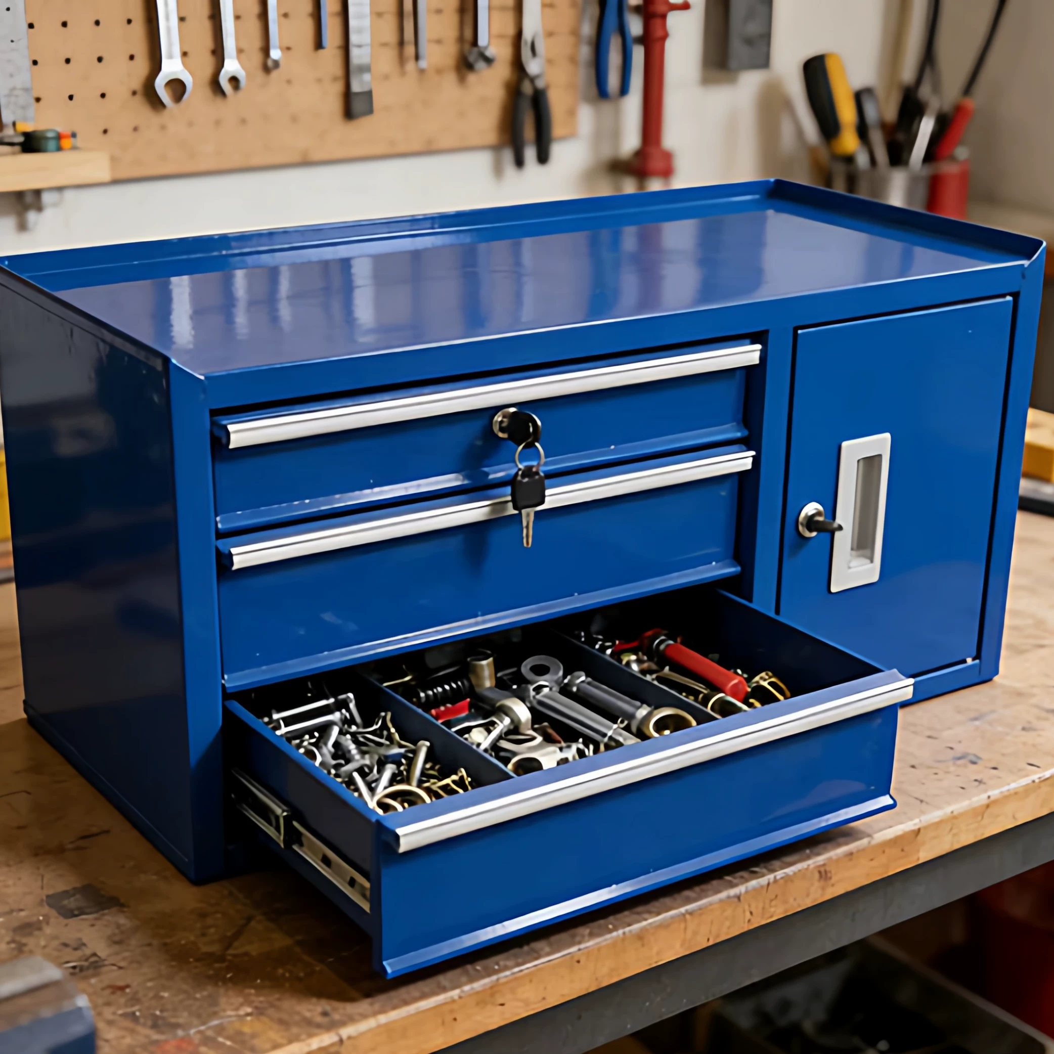 Workshop Tools Box - Armadietto Multiuso in Ferro per Attrezzi