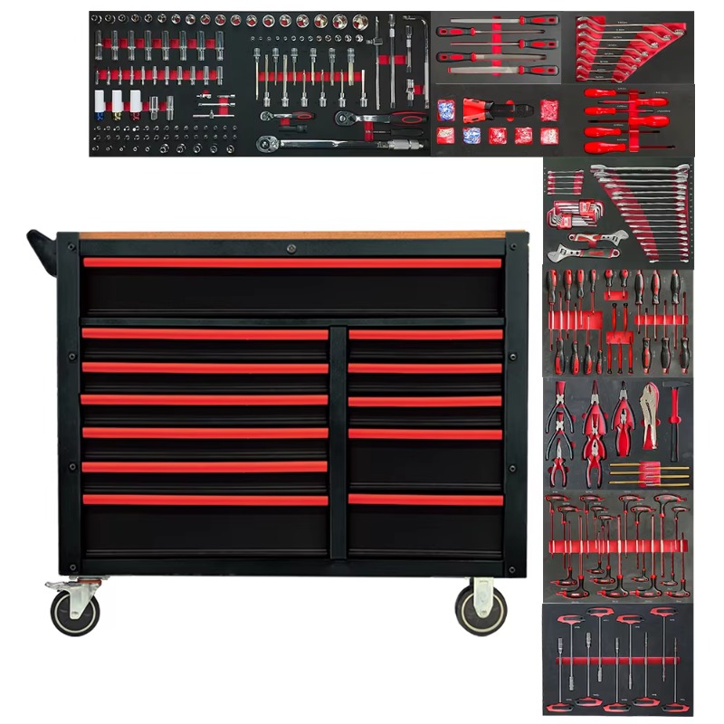 Workshop Tools Box - Carrello Portautensili Industriale con 12 Cassetti