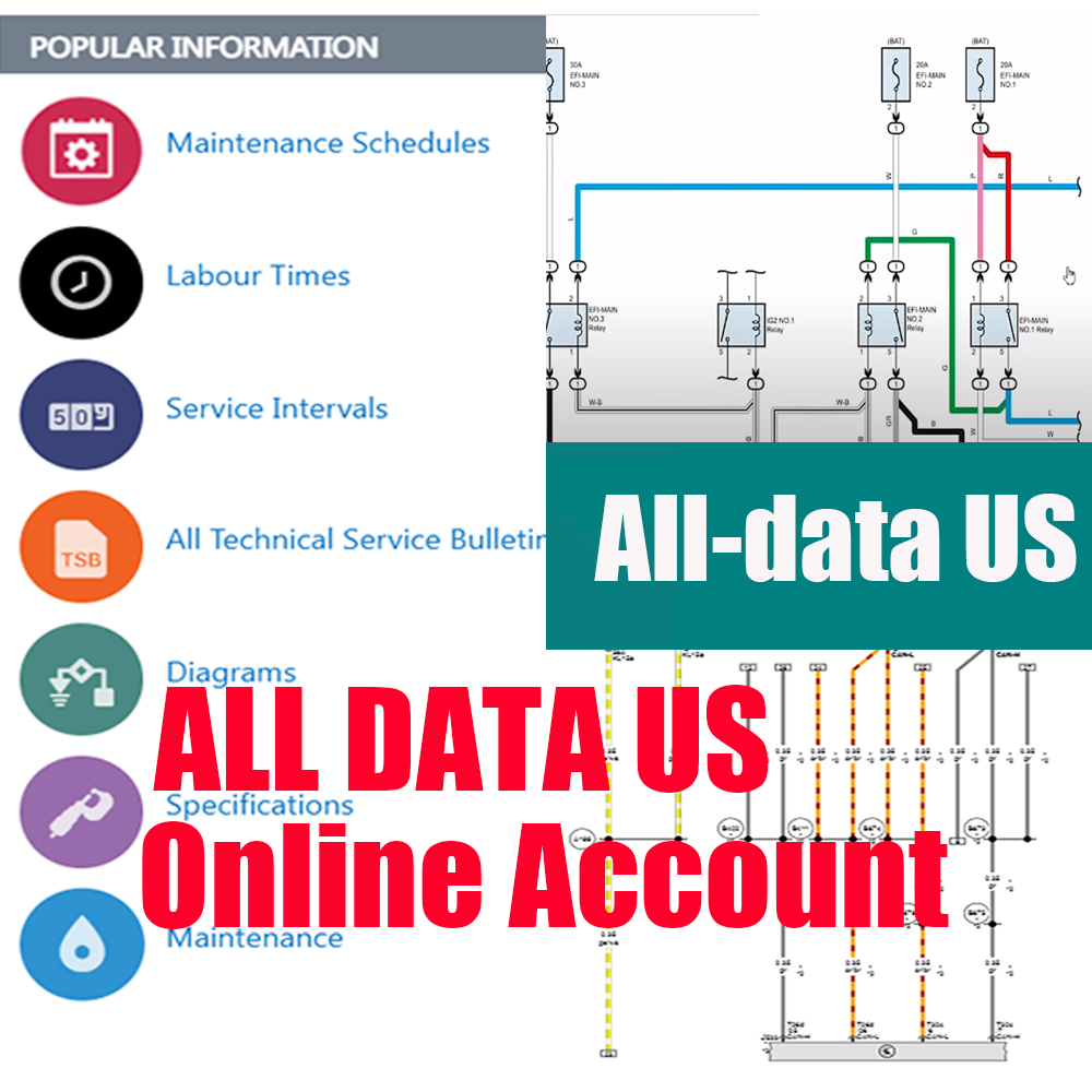 Workshop Tools Diagram - Software di Riparazione Auto Alldata US