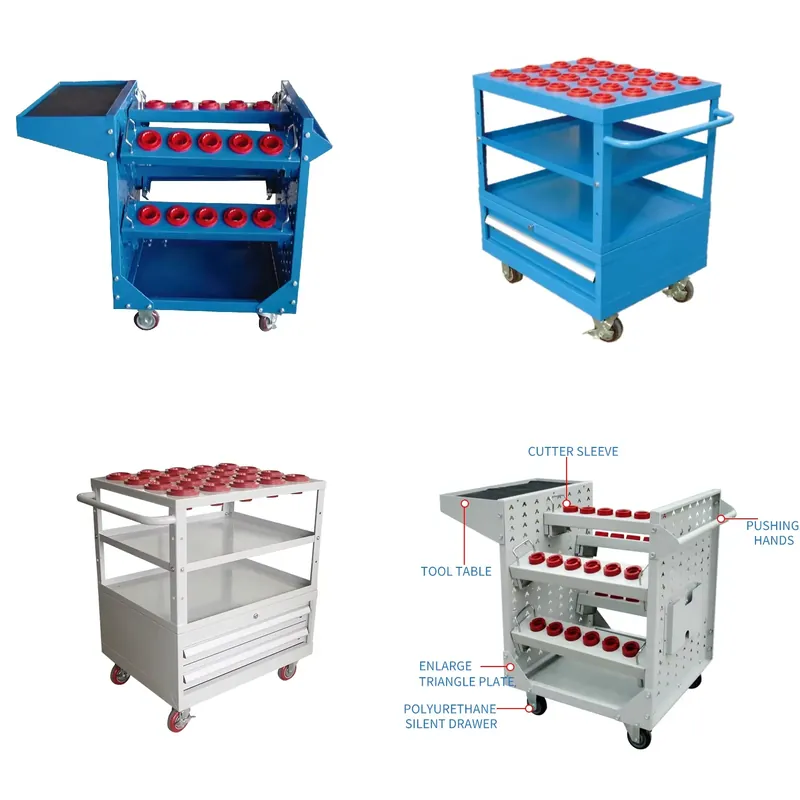 Workshop Tools Storage - Carrello Portautensili CNC Durevole per Officina