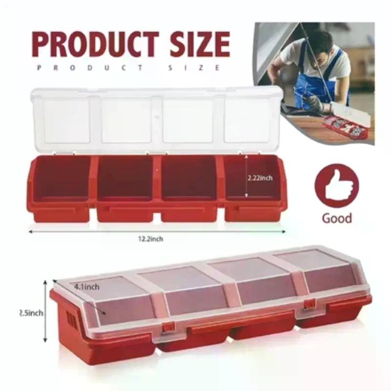Workshop Tools Storage - Scatola Organizzatrice per Viti in Plastica