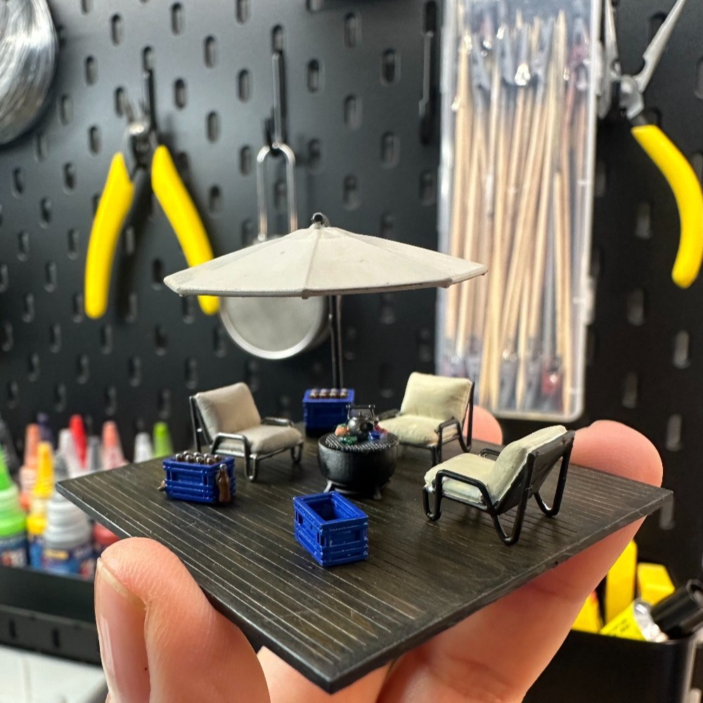 Tools Workshop Kids - Diorama 1/64: Scena in Miniatura Terrazza