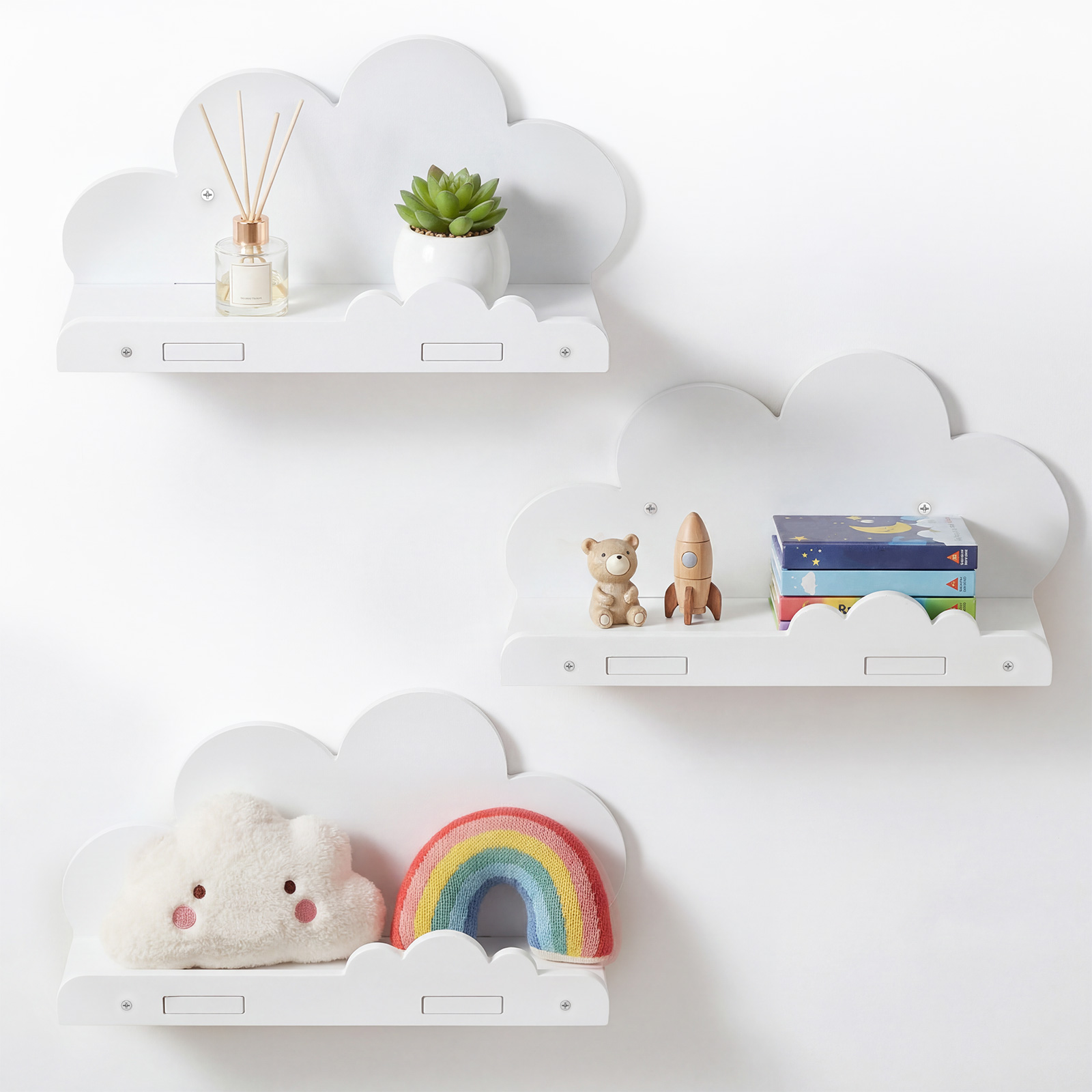 Screw Organizer Kit - Set di 3 Mensole Galleggianti a