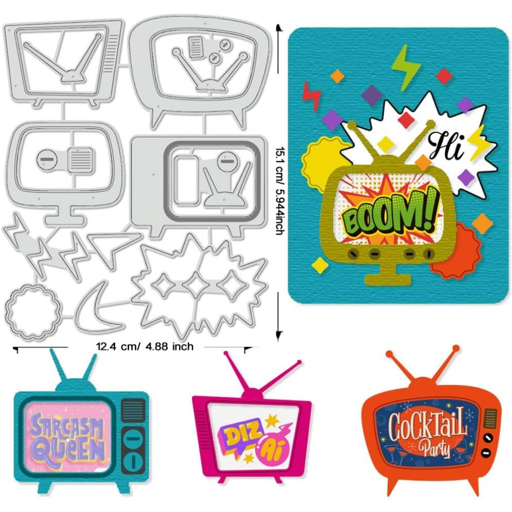 Retro TV Fustelle Stencil Tela - Workshop Tools Diy recensione e prezzo