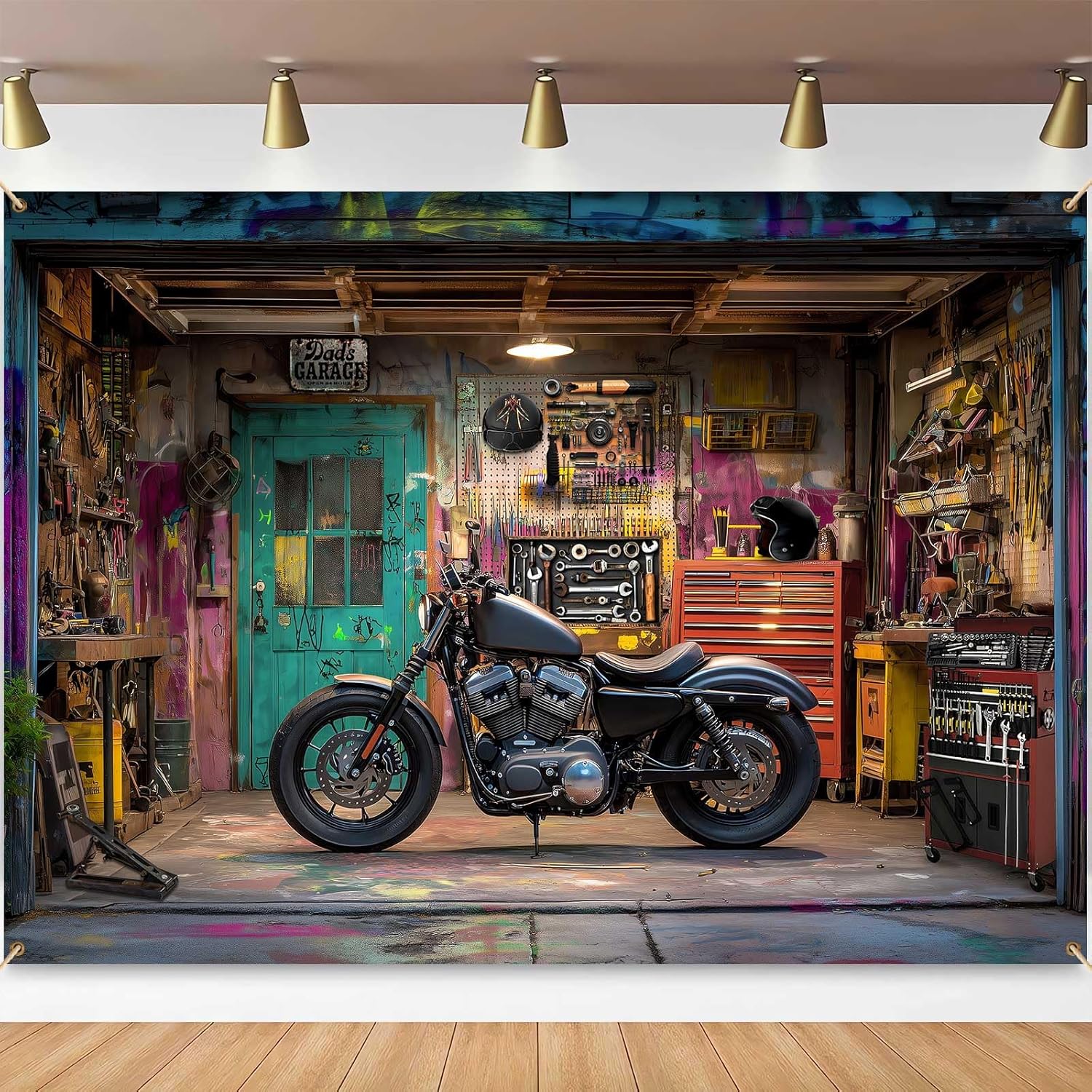 Sfondo fotografico per garage  - Workshop Tools Background recensione e prezzo