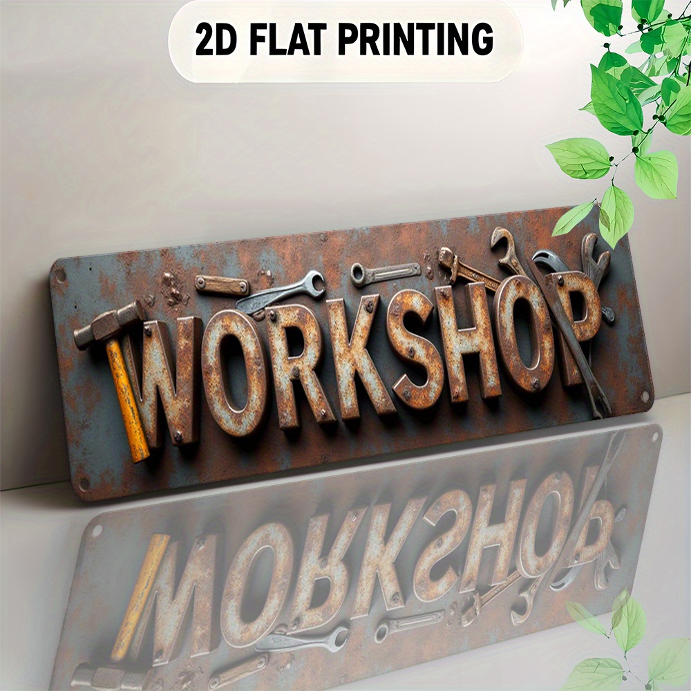 Insegna 2D piatta, un elemento - Workshop Tools Background recensione e prezzo