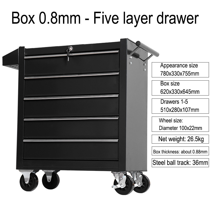 Carrello Portautensili a 5 Cas - Workshop Tools Box recensione e prezzo