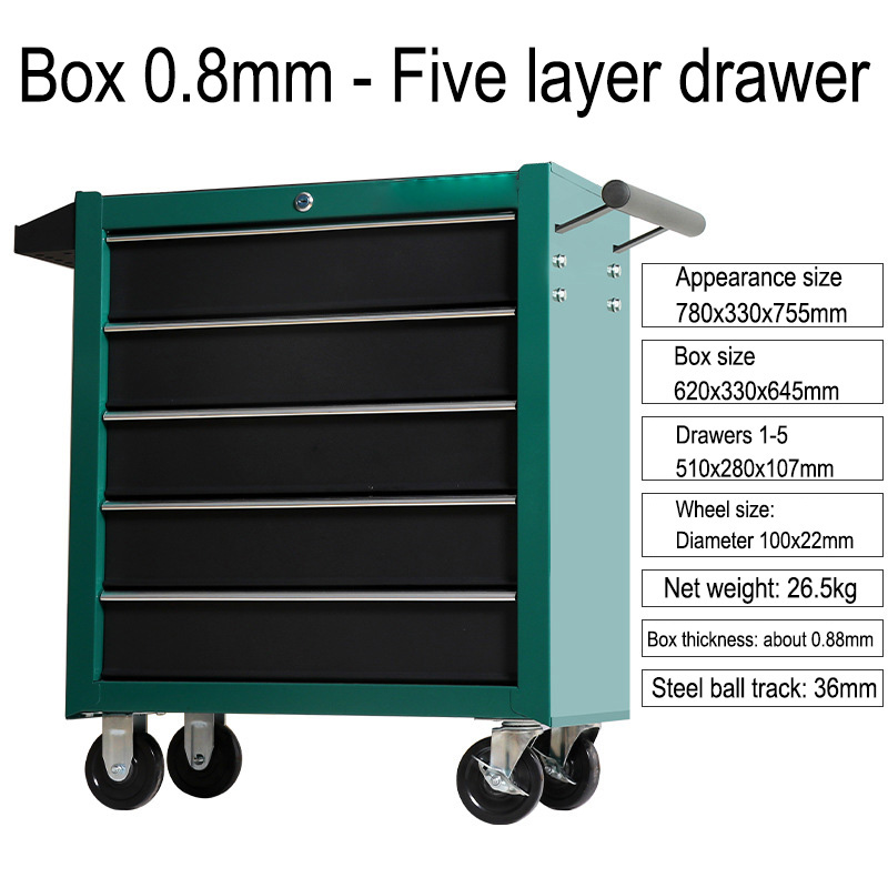 Carrello Portautensili a 5 Cas - Workshop Tools Box recensione e prezzo