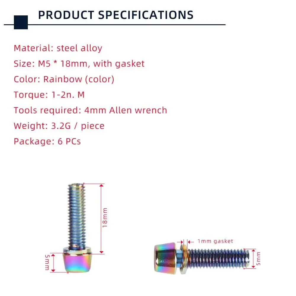 TANKE 6 pz M5 * 18 15mm Bullon - Screw Organizer Kit recensione e prezzo