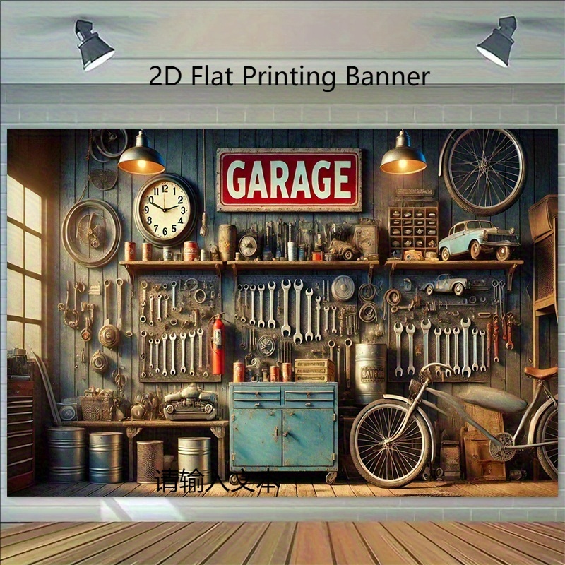 Sfondo Industriale per Garage, - Workshop Tools Background recensione e prezzo
