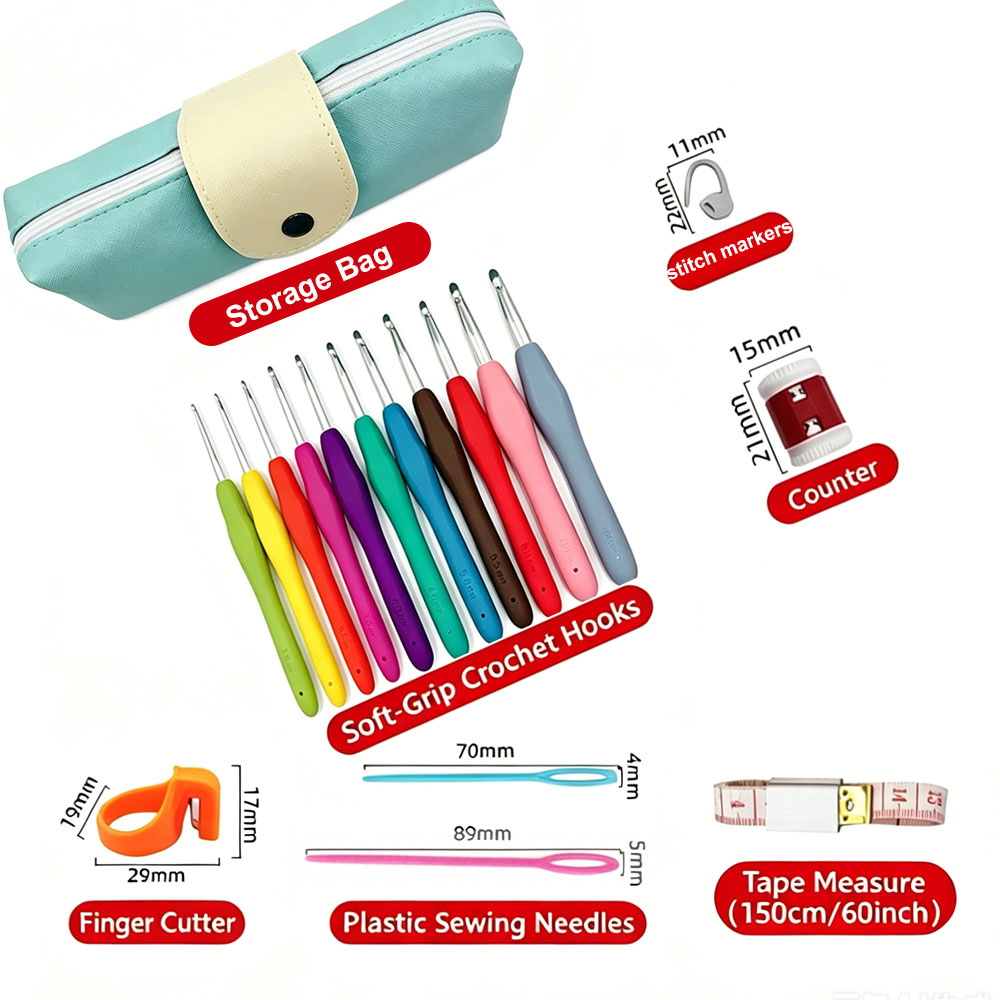 Set di 37 uncinetti con borsa  - Workshop Tools Diy recensione e prezzo